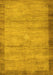 Abstract Yellow Contemporary Rug, con298yw