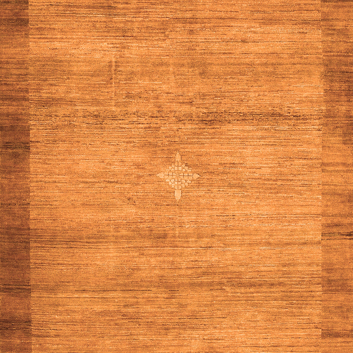 Abstract Orange Contemporary Rug, con298org