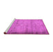 Sideview of Machine Washable Abstract Purple Contemporary Area Rugs, wshcon298pur