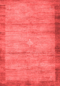 Abstract Red Contemporary Rug, con298red