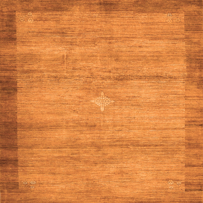 Serging Thickness of Abstract Orange Contemporary Rug, con298org