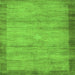 Serging Thickness of Abstract Green Contemporary Rug, con298grn