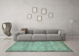 Machine Washable Abstract Light Blue Contemporary Rug in a Living Room, wshcon298lblu