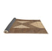 Thickness of Contemporary Dark Sienna Brown Modern Rug, con299