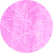 Round Trellis Pink Modern Rug, con2990pnk