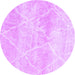 Round Trellis Purple Modern Rug, con2990pur