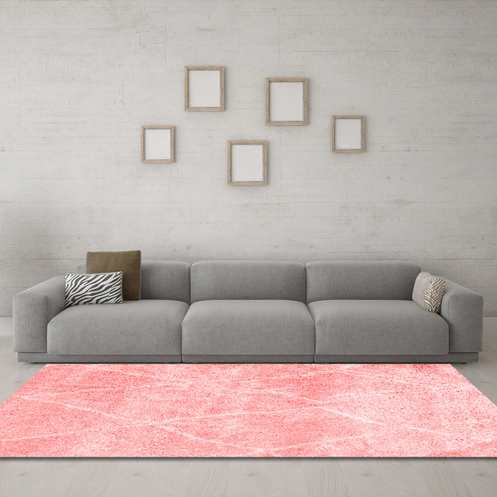 Modern Red Washable Rugs