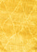 Machine Washable Trellis Yellow Modern Rug, wshcon2990yw
