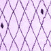 Square Machine Washable Solid Purple Modern Area Rugs, wshcon2991pur