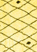 Machine Washable Solid Yellow Modern Rug, wshcon2991yw