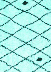 Solid Turquoise Modern Rug, con2991turq