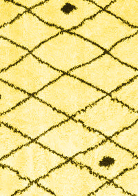 Solid Yellow Modern Rug, con2991yw