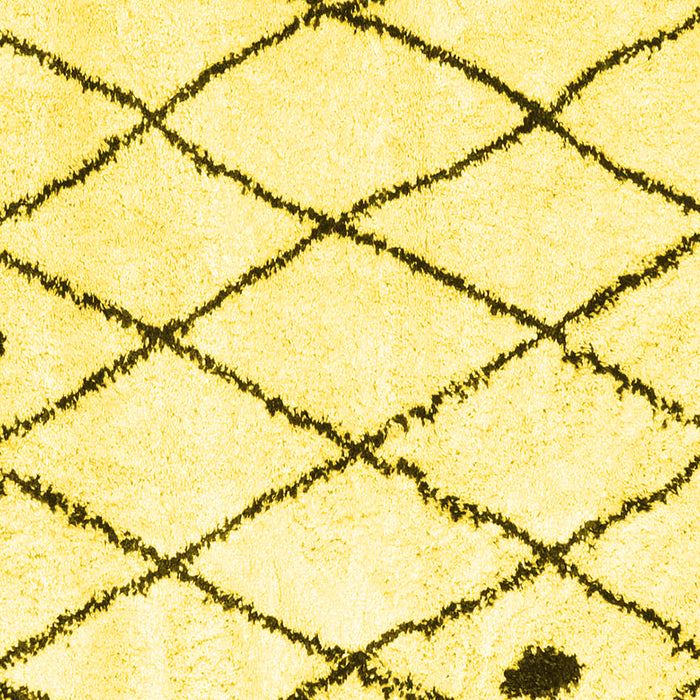 Solid Yellow Modern Rug, con2991yw