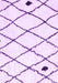 Machine Washable Solid Purple Modern Area Rugs, wshcon2991pur
