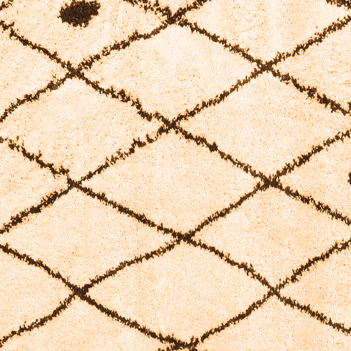 Serging Thickness of Machine Washable Solid Orange Modern Area Rugs, wshcon2991org