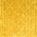 Square Trellis Yellow Modern Rug, con2992yw