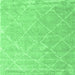 Square Trellis Emerald Green Modern Rug, con2992emgrn