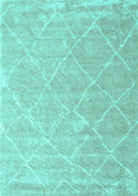 Trellis Turquoise Modern Rug, con2992turq