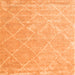 Serging Thickness of Trellis Orange Modern Rug, con2992org