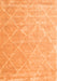 Trellis Orange Modern Rug, con2992org