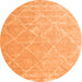 Square Trellis Orange Modern Rug, con2992org