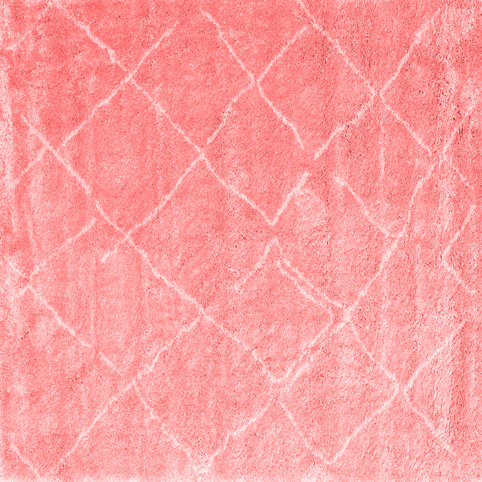 Machine Washable Trellis Red Modern Rug, wshcon2992red