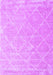 Machine Washable Trellis Purple Modern Area Rugs, wshcon2992pur