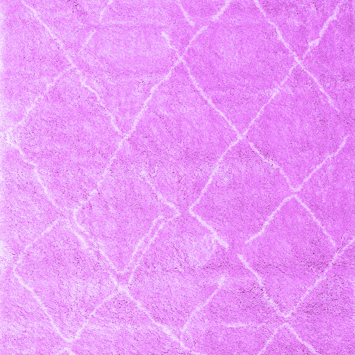 Machine Washable Trellis Purple Modern Area Rugs, wshcon2992pur
