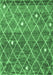 Machine Washable Trellis Emerald Green Modern Area Rugs, wshcon2993emgrn