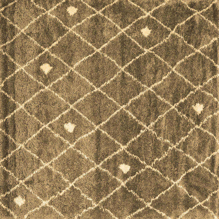 Square Trellis Brown Modern Rug, con2993brn