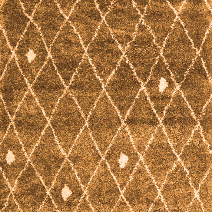 Serging Thickness of Machine Washable Trellis Orange Modern Area Rugs, wshcon2993org