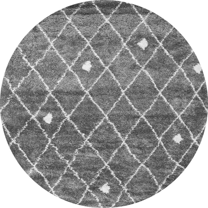 Machine Washable Trellis Gray Modern Rug, wshcon2993gry