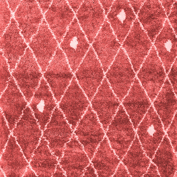 Trellis Red Modern Area Rugs