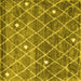 Square Trellis Yellow Modern Rug, con2993yw