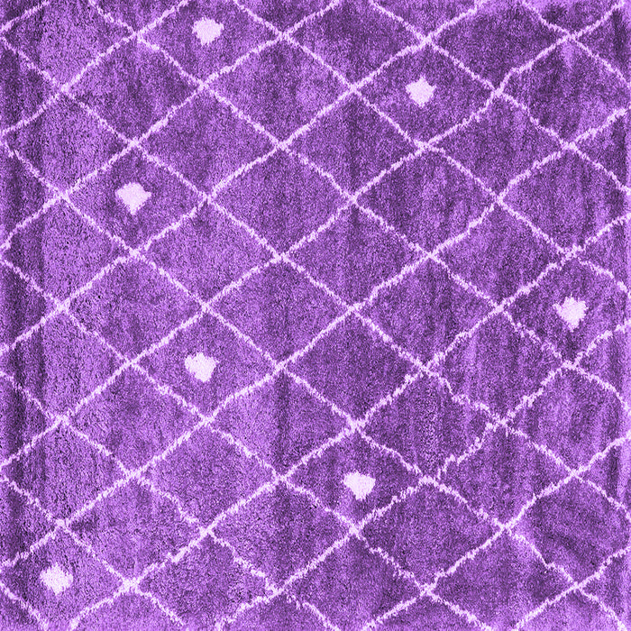 Square Machine Washable Trellis Purple Modern Area Rugs, wshcon2993pur