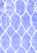 Machine Washable Trellis Blue Modern Rug, wshcon2994blu