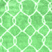 Square Trellis Emerald Green Modern Rug, con2994emgrn