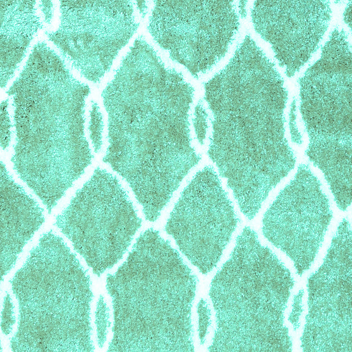 Trellis Turquoise Modern Rug, con2994turq