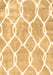 Machine Washable Trellis Brown Modern Rug, wshcon2994brn