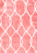 Trellis Red Modern Area Rugs