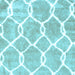 Square Trellis Light Blue Modern Rug, con2994lblu