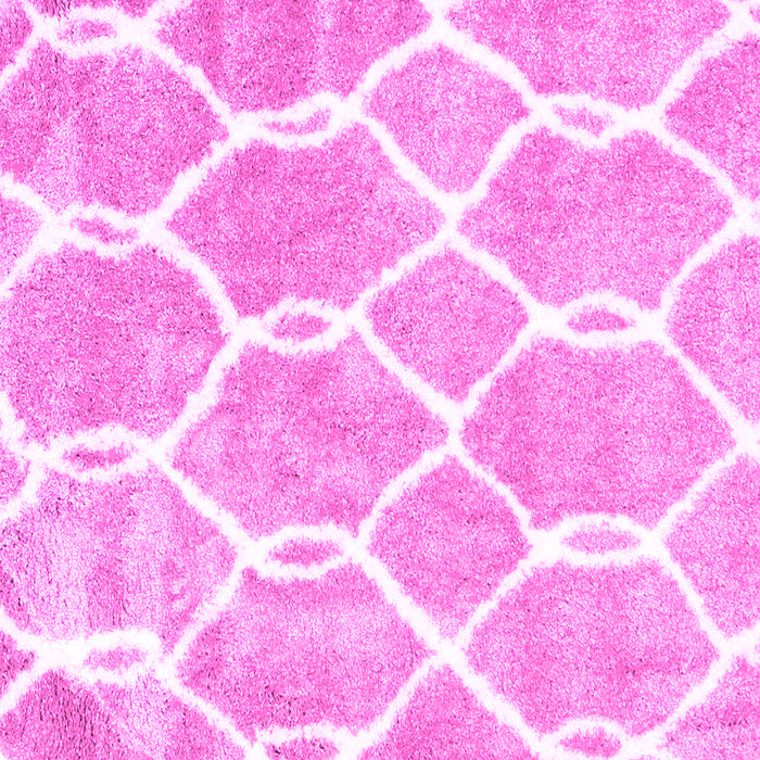 Square Trellis Pink Modern Rug, con2994pnk