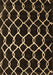 Machine Washable Trellis Brown Modern Rug, wshcon2995brn