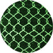 Square Trellis Green Modern Rug, con2995grn