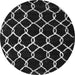 Square Trellis Gray Modern Rug, con2995gry