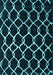 Machine Washable Trellis Light Blue Modern Rug, wshcon2995lblu