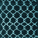 Square Machine Washable Trellis Light Blue Modern Rug, wshcon2995lblu