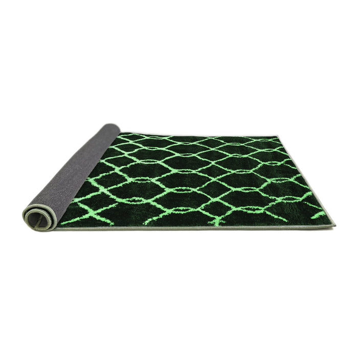 Sideview of Trellis Emerald Green Modern Rug, con2995emgrn