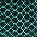 Square Trellis Turquoise Modern Rug, con2995turq