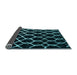 Sideview of Trellis Light Blue Modern Rug, con2995lblu